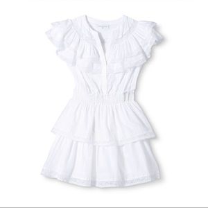 LoveShackFancy x target white mini lace tiered dress